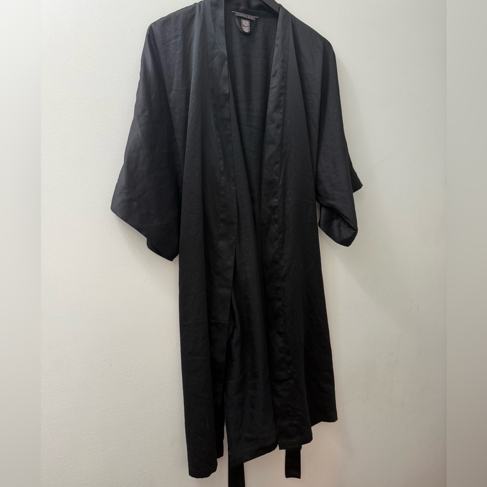 3 for 10 - Victoria's Secret Black Satin Robe